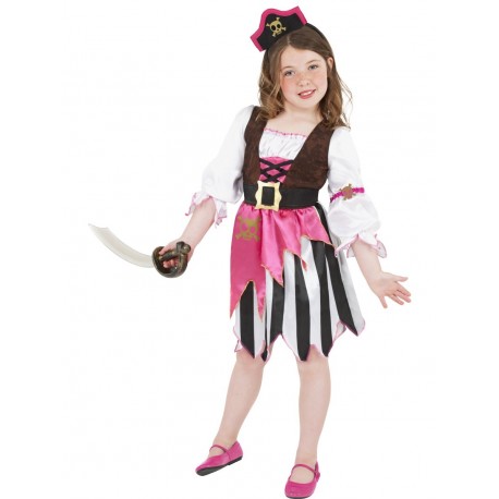 Disfraz De Pirata Rosa Infantil