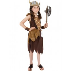 Disfraz De Niña Vikinga Infantil