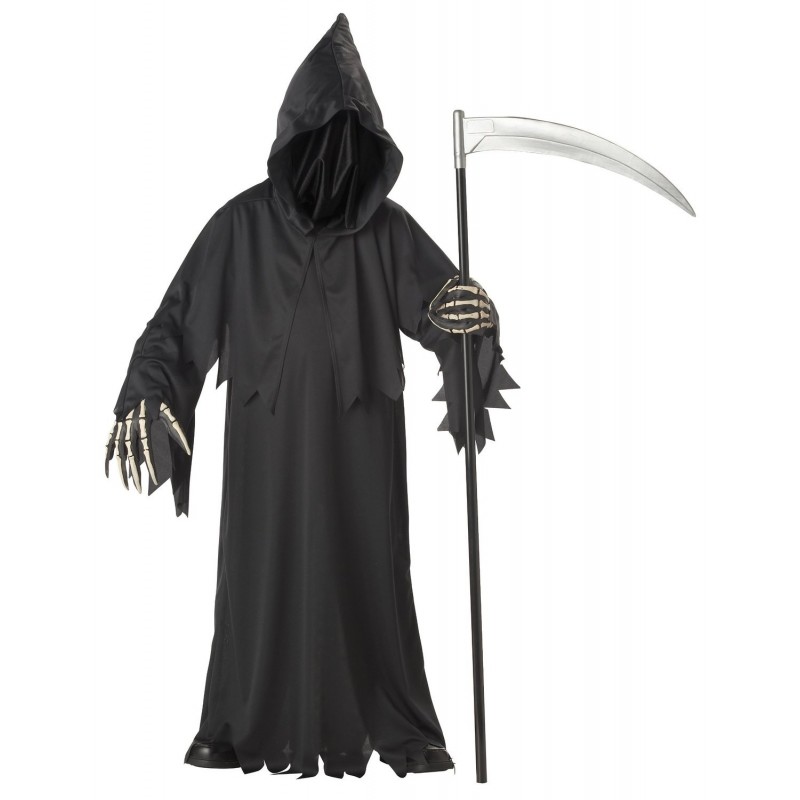 Disfraz de la Muerte o Parca Infantil niño o niña Halloween Disfraz de la Muerte o Parca Infantil niño o niña Halloween