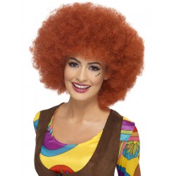 Peluca Afro Marrón