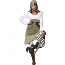 Disfraz de Tripulante Pirata Mujer
