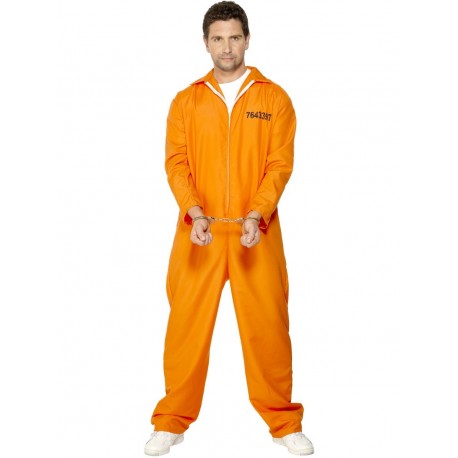 Disfraz de Prisionero de Máxima Seguridad (Traje Naranja)