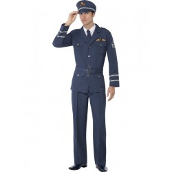 Disfraz De Capitán De Las Fuerzas Aéreas De La Segunda Guerra Mundial