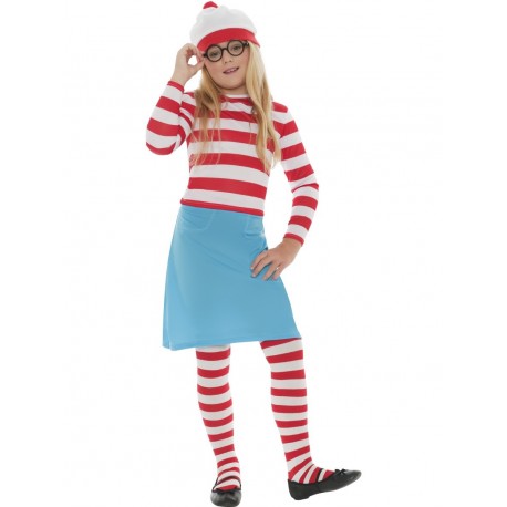 Disfraz Infantil De Wenda De Where'S Wally Oficial (Licensed)