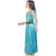 Disfraz De Princesa Medieval Azul Y Dorado Infantil