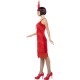 Disfraz de Años 20 Charleston Rojo Pasión