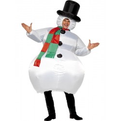 Disfraz de Muñeco de Nieve Hinchable