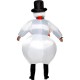 Disfraz de Muñeco de Nieve Hinchable