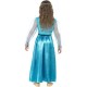Disfraz De Princesa Medieval Azul Y Dorado Infantil